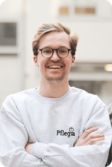 Porträt von Felix Westphal, Mitbegründer von Pflegia