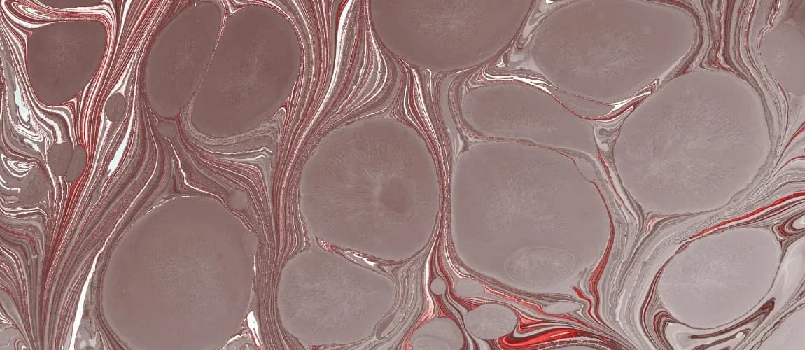 Abstrakte Abbildung in rot und rosa.